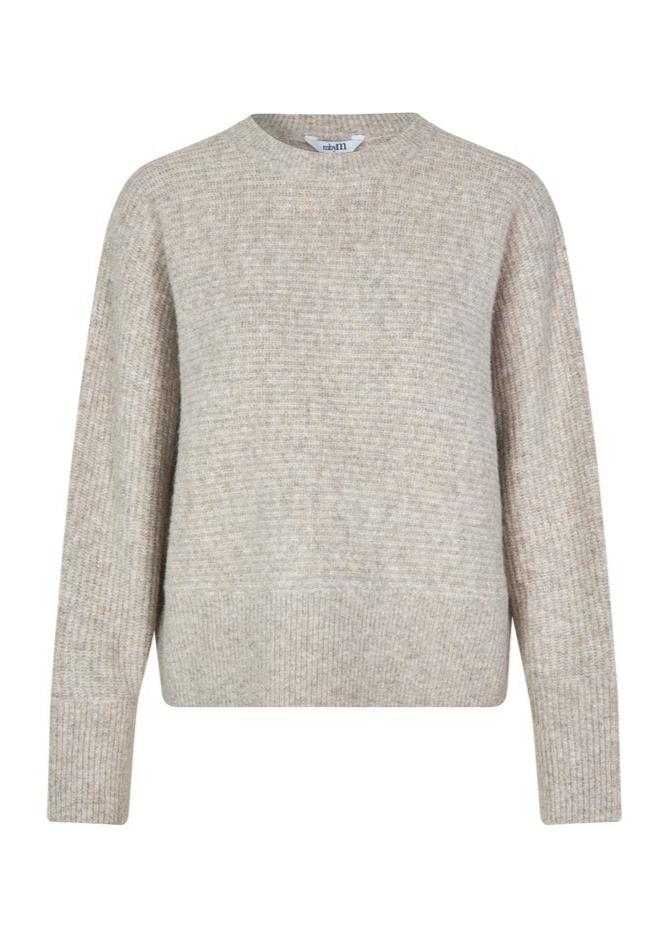 HEVELYN AJAXI-M KNITTED JUMPER | LIGHT TAUPE MELANGE MBYM