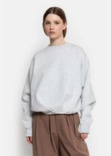 Load image into Gallery viewer, NOVELA SWEATSHIRT | MARLED GREY worn view