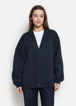 Load image into Gallery viewer, OBLIGATION OVERSIZED SWEATSHIRT | NAVY worn view
