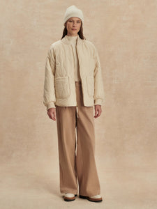 SERINA REVERSIBLE QUILT JACKET SANDSHELL M VARLEY