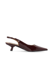 Load image into Gallery viewer, Bianco BIAKRISTIN KITTEN HEEL SLINGBACK | BURGUNDY — profil droit
