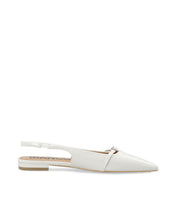 Load image into Gallery viewer, Bianco BIABARI FLAT SLINGBACK | OFF WHITE — profil droit