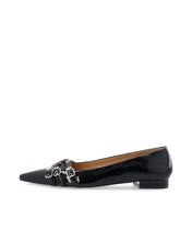 Load image into Gallery viewer, Bianco BIABARI BUCKLE FLATS | BLACK — profil gauche