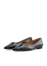 Load image into Gallery viewer, BIABARI POINTY FLAT | BLACK CROCO