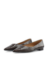 Load image into Gallery viewer, BIABARI POINTY FLAT | BROWN CROCO