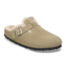 Load image into Gallery viewer, Birkenstock BOSTON SHEARLING SUEDE LEATHER TAUPE
