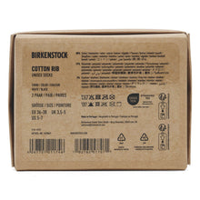 Load image into Gallery viewer, Birkenstock COTTON RIBBED SOCKS 2 PACK BLACK/WHITE