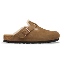 Load image into Gallery viewer, Birkenstock BOSTON SHEARLING SUEDE LEATHER DARK TEA