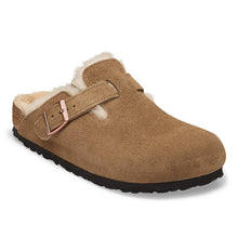 Load image into Gallery viewer, Birkenstock BOSTON SHEARLING SUEDE LEATHER DARK TEA
