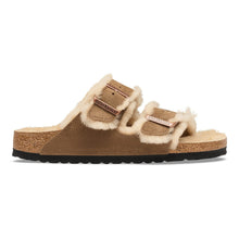 Load image into Gallery viewer, Birkenstock ARIZONA SHEARLING SUEDE LEATHER DARK TEA