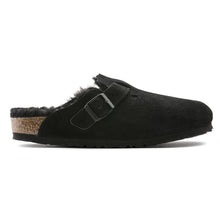 Load image into Gallery viewer, Birkenstock BOSTON SHEARLING SUEDE LEATHER BLACK