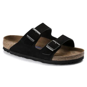 ARIZONA SUEDE LEATHER | BLACK (NARROW) BIRKENSTOCK
