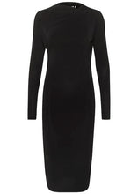 Charger l&#39;image dans la galerie, KAAIDA JERSEY DRESS | BLACK DEEP KAFFE