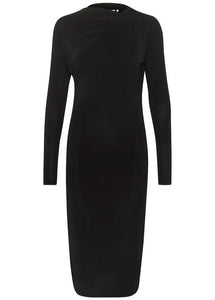 KAAIDA JERSEY DRESS | BLACK DEEP KAFFE