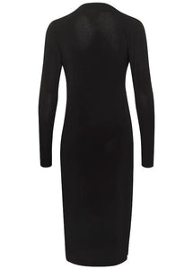 KAAIDA JERSEY DRESS | BLACK DEEP KAFFE