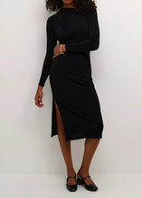 Charger l&#39;image dans la galerie, KAAIDA JERSEY DRESS | BLACK DEEP KAFFE