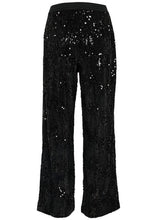 Charger l&#39;image dans la galerie, KANICOLE SEQUIN PANTS | BLACK DEEP KAFFE