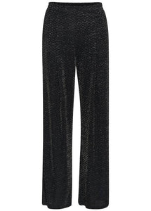 KAELLIE PANTS | BLACK GLITTERS JERSEY KAFFE