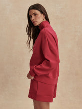 Load image into Gallery viewer, Varley HAWLEY HALF ZIP SWEAT | RICH RASPBERRY