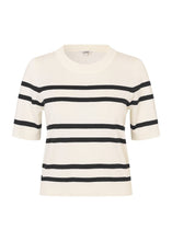 Load image into Gallery viewer, CARLA-M BRAVANA STRIPE KNIT | SUGAR BLACK STRIPE