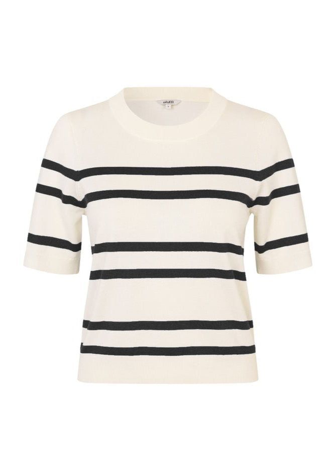 CARLA-M BRAVANA STRIPE KNIT | SUGAR BLACK STRIPE