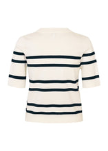 Load image into Gallery viewer, CARLA-M BRAVANA STRIPE KNIT | SUGAR BLACK STRIPE