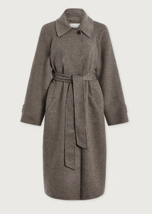 TOMLINSON BELTED LONG COAT | DEEP TAUPE / SANDSHELL VARLEY