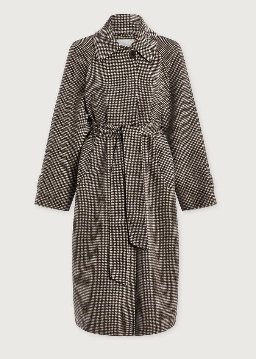 TOMLINSON BELTED LONG COAT | DEEP TAUPE / SANDSHELL VARLEY