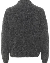 Charger l&#39;image dans la galerie, ALPHAGZ SHORT CARDIGAN | CHARCOAL GESTUZ