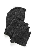 Load image into Gallery viewer, ALPHAGZ WOOL HOODSCARF | CHARCOAL MELANGE GESTUZ