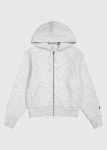 FULL ZIP HOODIE SWEATSHIRT | GREY