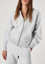 Load image into Gallery viewer, FULL ZIP HOODIE SWEATSHIRT | GREY