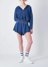 Load image into Gallery viewer, FULL ZIP HOODIE SWEATSHIRT | NAUTICAL BLUE