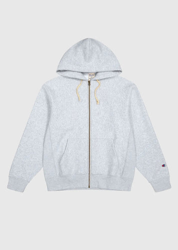 FULL ZIP HOODIE SWEATSHIRT | GREY LOXGM