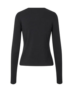 CHRISTINA-M REBECCA TOP T-SHIRT | BLACK MBYM