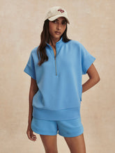 Load image into Gallery viewer, Varley RITCHIE SHORT SLEEVE SWEAT | AZURE BLUE