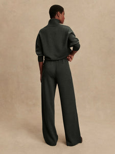 THE EXTRA WIDE LEG PANT 32" | OLIVE MARL VARLEY