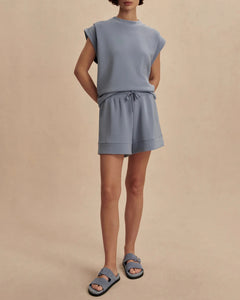 OTIS SLEEVELESS SWEAT | RAIN BLUE VARLEY