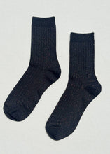 Load image into Gallery viewer, Her Socks - Modal Lurex: Ash Glitter Le Bon Shoppe