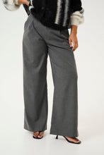 Charger l&#39;image dans la galerie, PAULAGZ MW WIDE PANTS | DARK GREY MELANGE GESTUZ