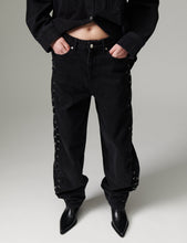 Load image into Gallery viewer, DAY Barollo Braided Twill Black Washed — front view, worn