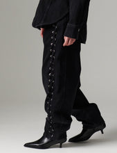 Load image into Gallery viewer, DAY Barollo Braided Twill Black Washed — braided side detail