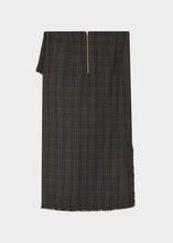 Load image into Gallery viewer, DAY Birger et Mikkelsen Daytima Flannel Skirt in Brown Check – back product view