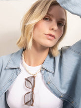 Load image into Gallery viewer, Ceramico Blanco Eyewear Necklace | Sunny Cords: Green Sunny Cords