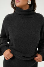 Charger l&#39;image dans la galerie, MANZIGZ WOOL ROLLNECK | DEEP GRAPHITE MELANGE GESTUZ