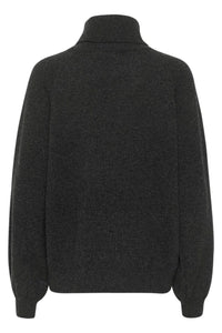 MANZIGZ WOOL ROLLNECK | DEEP GRAPHITE MELANGE GESTUZ