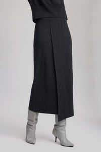 MANZIGZ SKIRT | DEEP GRAPHITE MELANGE GESTUZ