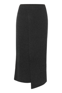 MANZIGZ SKIRT | DEEP GRAPHITE MELANGE GESTUZ