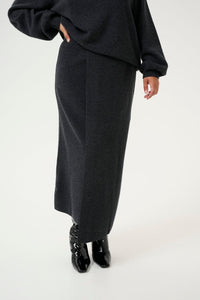 MANZIGZ SKIRT | DEEP GRAPHITE MELANGE GESTUZ