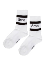 Charger l&#39;image dans la galerie, DIEGO SOCKS WITH CONTRASTING LINES | WHITE by AME